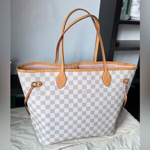 Authentic Louis Vuitton Neverfull MM Azure